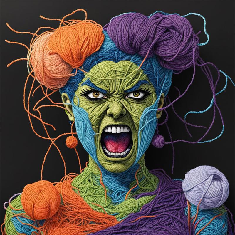 00046-20240102211232-7778-An angry woman screaming JojosoStyle Yarn art style  _lora_SDXL_Yarn_Art_Style_1.0_  _lora_SDXL-JojosoStyle-Lora-v2-r16_0.3_.jpg